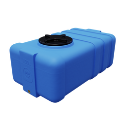 Prostokątny lekki pojemnik 100 l UHPLAST niebieski