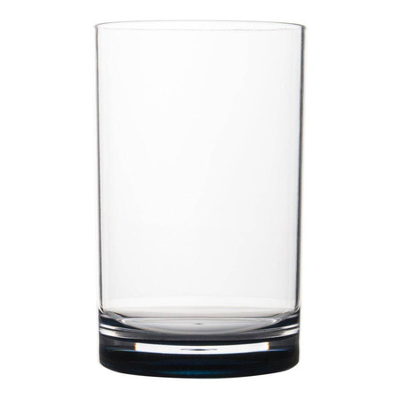 Plastikowe szklanki do picia marki GIMEX z niebieskim dnem 320 ml