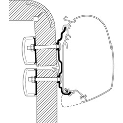 Thule Adapter do Hymer Exsis / Camp 5,5m Model 2