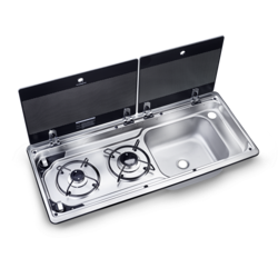 DOMETIC MO 9722R - TWO-BURNER HOB AND SINK COMBINATION