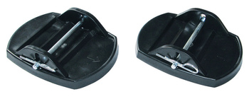 Zestaw płyt podporowych do podpór korbowych - czarny - zestaw 4 szt.