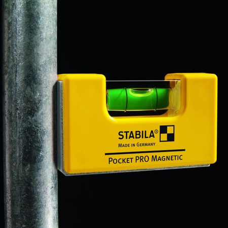 Kieszonkowa poziomica STABILA magnetyczna 2x4cm
