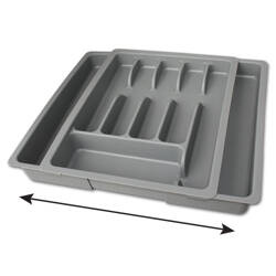 Extensible cutlery holder