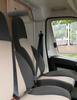 FASP 55 cm swivel single seat for Fiat Ducato X250 cab, light grey/anthracite upholstery