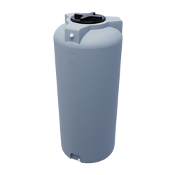 Cylindryczny pionowy pojemnik 1000 l UHPLAST szary