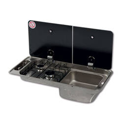 Randi 2 burner electric right sink