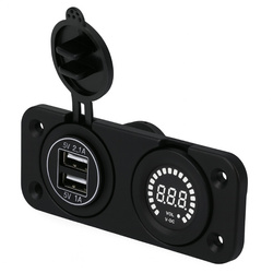 Ładowarka USB Solvian Dual Port 3.1A LED