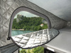 Carbest pop-top bellows thermal insulation for Pössl Campster from 2016, silver, with window openings
