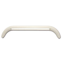 Biała zewnętrzna lampa sufitowa LED z rynienką