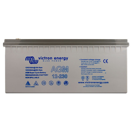 Victron AGM Super Cycle 12 V 230 Ah (M8) akumulator AGM odporny na 100% rozładowania, VRLA