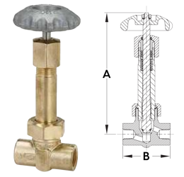 REGO BK9454 1/2” FNPT Cryogenic Shut-Off Valves - Extended Bonnet