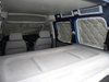 Termoizolacja wszystkich okien VW T5 / T6 / T6.1 od 2003, krótki rozstaw osi, z tapicerką z płyty pilśniowej - komplet mat Carbest Isoflex 9-warstwowych, 8 części