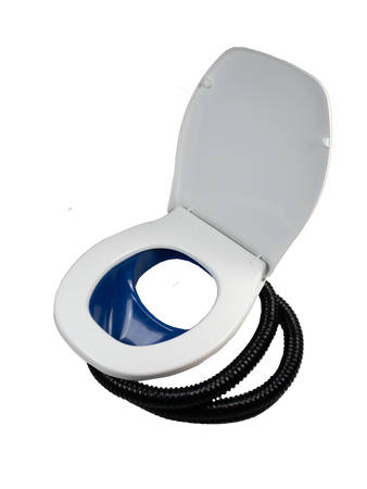 Urine separator insert Separett Privy 501 with toilet seat, blue