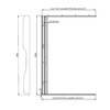 Horrex pleated fly screen door for VW Crafter 2 and MAN TGE sliding door, from 2017 to 06/2024, high roof H3