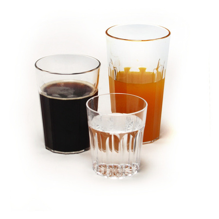 Szklanki Camp4 z poliwęglanu fasetowane 300ml