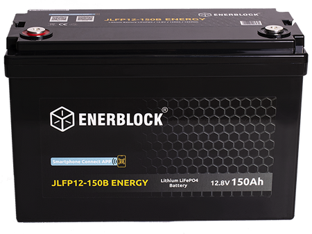 Enerblock Akumulator LiFePO4 JLFP 12,8 V 150 Ah - BMS, LCD