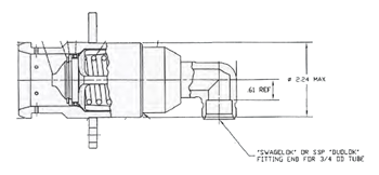 RegO Male Fuelling Receptacle with 90° inlet  - 13705