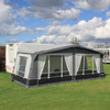 CAMPTECH Topas Air 13 inflatable travel awning - circumference 950-975 cm, Camptex All Season, 6 windows, pump included