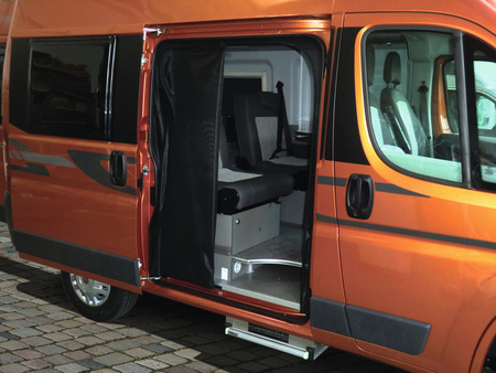 Moskitiera do drzwi przesuwnych 1075mm x 1480mm - Fiat Ducato, Peugeot Boxer, Citroen Jumper 2007+