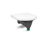 Composting toilet insert (grey) & plastic seat TROBOLO