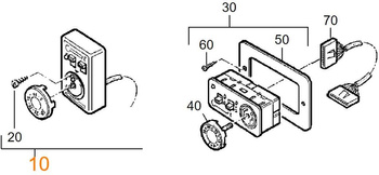 Panel sterowania z kablem, 10 m dla Trumatic E 4000 / E 2400 do 04/02