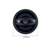 Complete black Europa lock with left handle