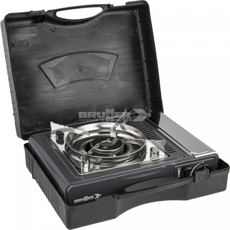 Brunner Devil SD NG cartridge gas stove - 1 burner 2.2 kW, flame failure device, piezo ignition, carry case