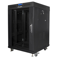 Szafa Rack Lanberg 19" 15U FF01-6615-12BL V2 z termostatem