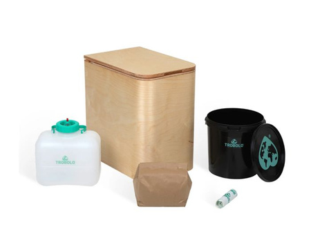 Stationary composting indoor toilets TROBOLO SilvaBlœm (natural)
