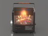 Przenośny kominek gazowy Alogfire Mini Campfire ALF-B11 - 1,5 kW, kartusz butanowy 220 g, prawdziwy płomień, ODS, tylko na zewnątrz