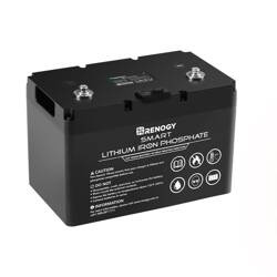 12V 100Ah Smart Lithium Iron Phosphate Battery w/ Self-Heating Function w/ Renogy ONE M1