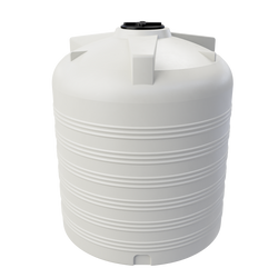 Cylindryczny pionowy pojemnik 5000 l UHPLAST biały