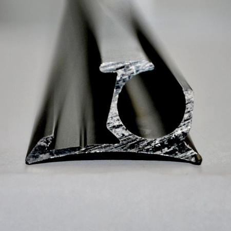 Szyna aluminiowa do markiz i daszków 5 m czarna Hüttenbrauck