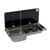 Randi 2-burner left-hand sink with piezo