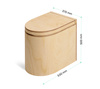 TROBOLO LunaBlœm - pre-oiled wooden composting toilet with rounded front