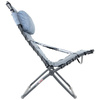 Krzesło rozkładane fotel Crespo AP/262 Tex-Comfort, Niebieskie