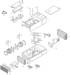 Electronics housing for Saphir Compact air conditioning systems
