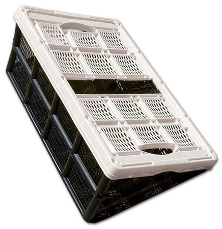 Folding plastic basket 32 l