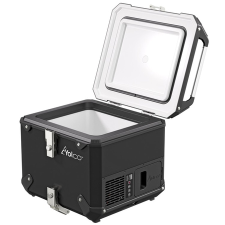 Yolco kompresorowa lodówka motocyklowa topcase MCX17 17 l, czarna