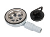 Odpływ zlewozmywakowy kątowy pod otwór Ø55mm na wąż Ø25/20mm