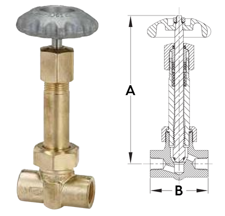 REGO BK9454 1/2” FNPT Cryogenic Shut-Off Valves - Extended Bonnet