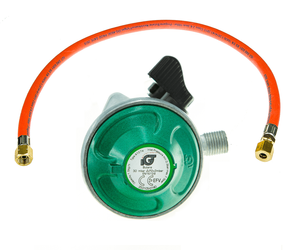 IGT Reduktor 30 mbar 1/4 LH Quick On Klik-On butle LPG Gaspol AmeriGas Nano BP + przewód 600mm