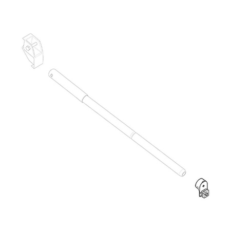 Przedni napinany uchwyt na wędkę, długość markizy 4 - 4,5 m