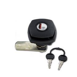 Lock 1047 black with key pair