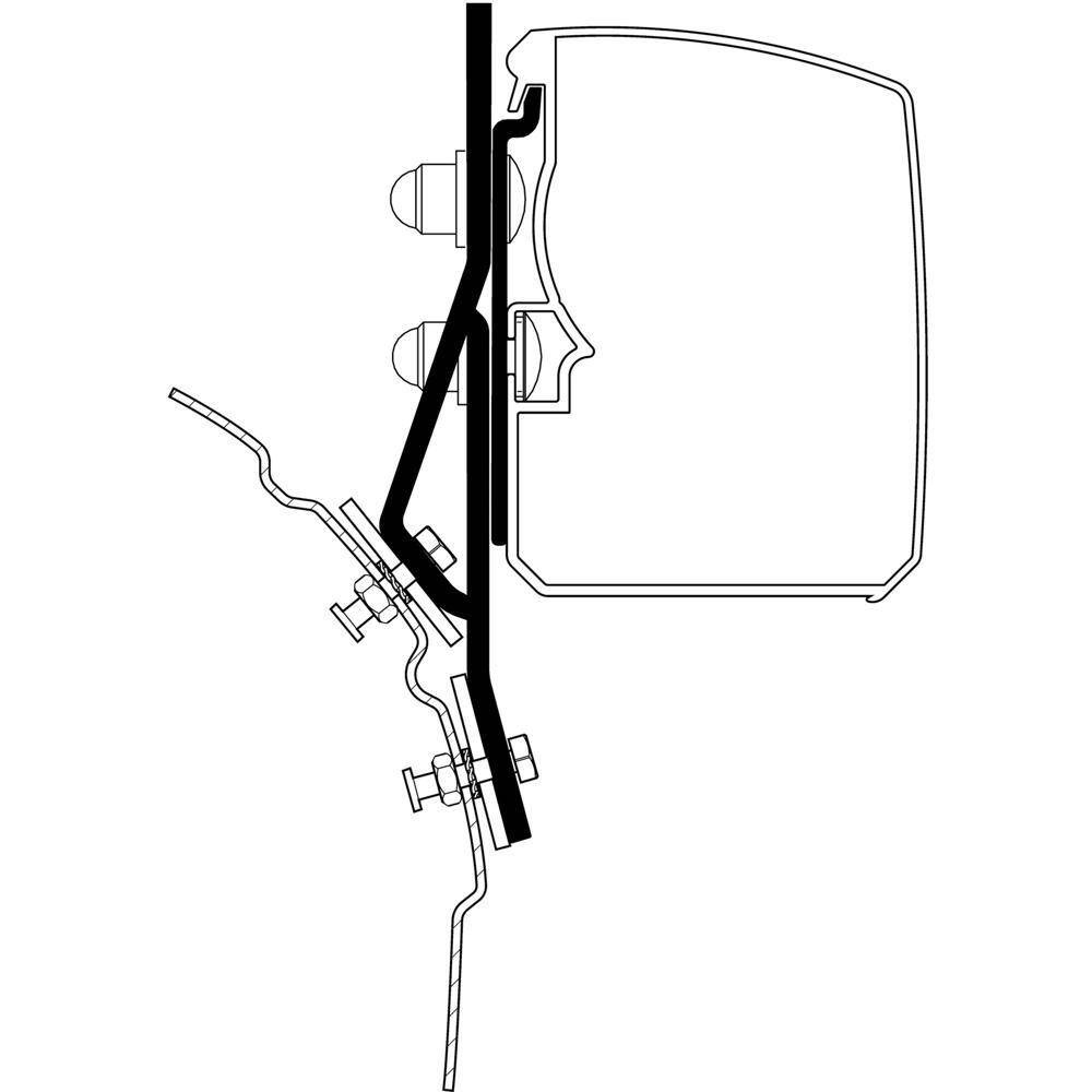 Adapter VW T4 Minivan do Thule 3200