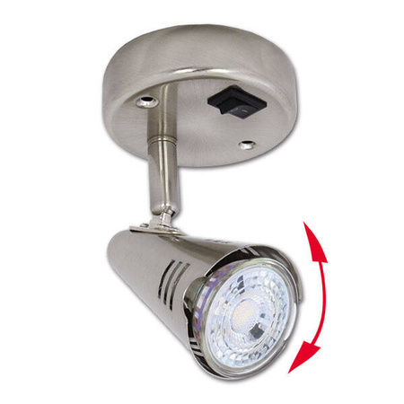 LED spotlight with rigid arm