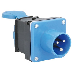 Adapter CEE wtyczka francuska AS Schwabe 16A 3,5kW czarny/niebieski