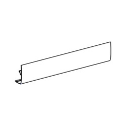 Lead Rail, White, Length 3.5 m