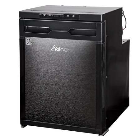 Yolco KL50D built-in compressor fridge 44 l - dual-zone with freezer, 12/24 V, Bluetooth, for motorhomes