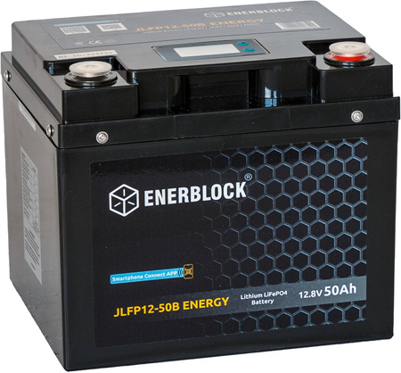 Akumulatory Enerblock LiFePO4 LITHIUM ENERGY Seria JLFP 12,8V, 50AH
